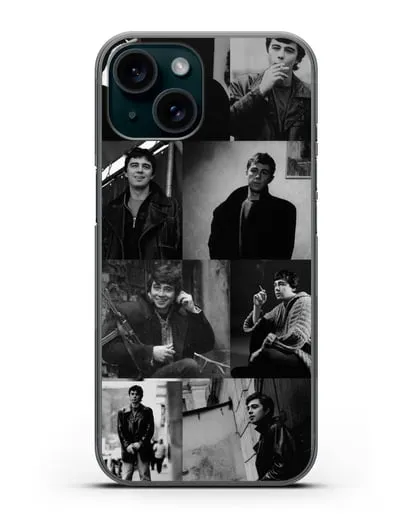 Чехол коллаж с Бодровым силиконовый для iPhone 15