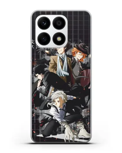 Чехол аниме Великий из бродячих псов картинка с персонажами детективного агентства силиконовый для Honor X8a