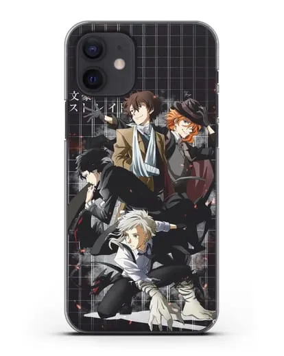 Чехол аниме Великий из бродячих псов картинка с персонажами детективного агентства силиконовый для iPhone 12