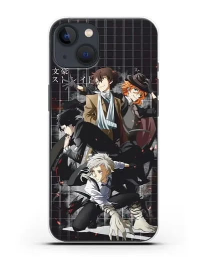 Чехол аниме Великий из бродячих псов картинка с персонажами детективного агентства силиконовый для iPhone 13