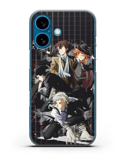 Чехол аниме Великий из бродячих псов картинка с персонажами детективного агентства силиконовый для iPhone 16