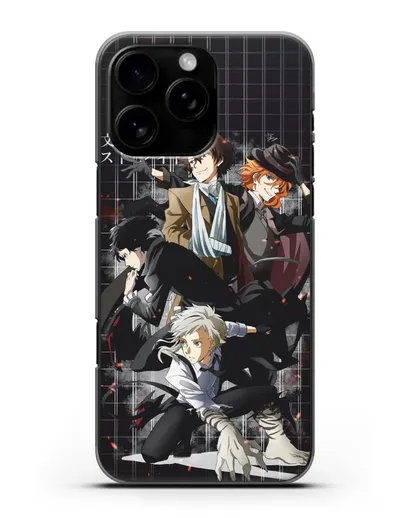 Чехол аниме Великий из бродячих псов картинка с персонажами детективного агентства силиконовый для iPhone 16 Pro Max