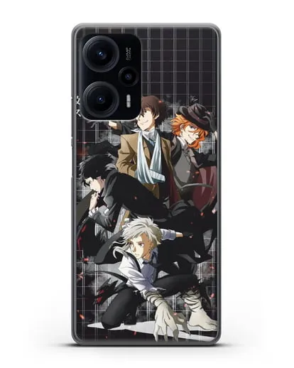 Чехол аниме Великий из бродячих псов картинка с персонажами детективного агентства силиконовый для Xiaomi Poco F5