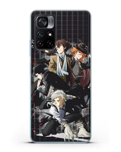 Чехол аниме Великий из бродячих псов картинка с персонажами детективного агентства силиконовый для Xiaomi Poco M4 Pro 5G