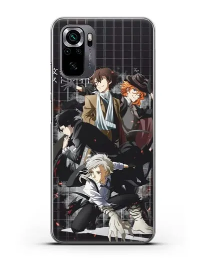 Чехол аниме Великий из бродячих псов картинка с персонажами детективного агентства силиконовый для Xiaomi Poco M5s