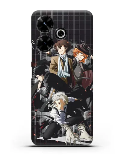 Чехол аниме Великий из бродячих псов картинка с персонажами детективного агентства силиконовый для Xiaomi Poco M6