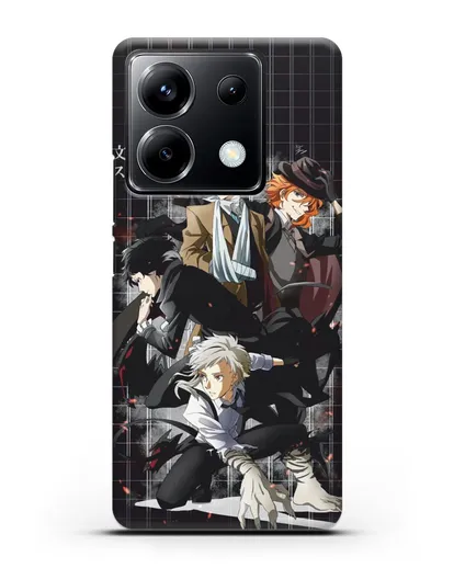 Чехол аниме Великий из бродячих псов картинка с персонажами детективного агентства силиконовый для Xiaomi Poco X6