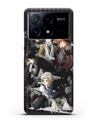 Чехол аниме Великий из бродячих псов картинка с персонажами детективного агентства силиконовый для Xiaomi Poco X6 Pro