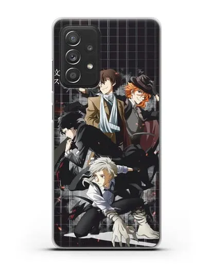 Чехол аниме Великий из бродячих псов картинка с персонажами детективного агентства силиконовый для Samsung Galaxy A53