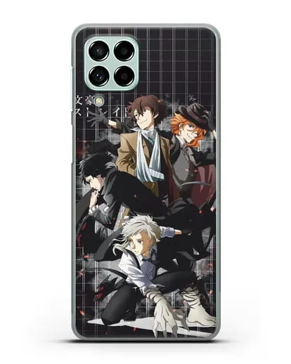 Чехол аниме Великий из бродячих псов картинка с персонажами детективного агентства силиконовый для Samsung Galaxy M53 [SM-M536]