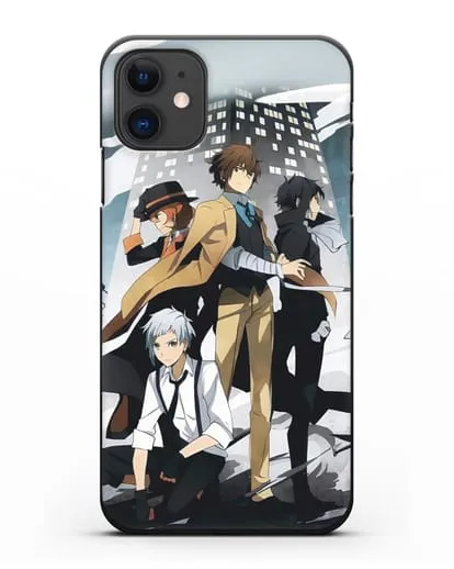 Чехол аниме Великий из бродячих псов изображение с персонажами детективного агентства силиконовый для iPhone 11