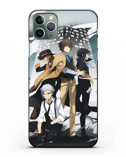 Чехол аниме Великий из бродячих псов изображение с персонажами детективного агентства силиконовый для iPhone 11 Pro