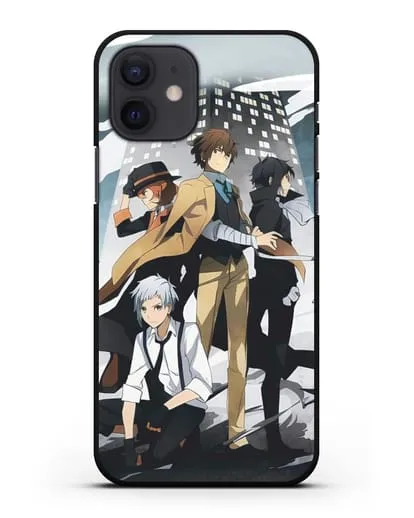 Чехол аниме Великий из бродячих псов изображение с персонажами детективного агентства силиконовый для iPhone 12