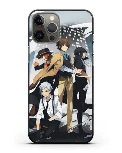 Чехол аниме Великий из бродячих псов изображение с персонажами детективного агентства силиконовый для iPhone 12 Pro Max