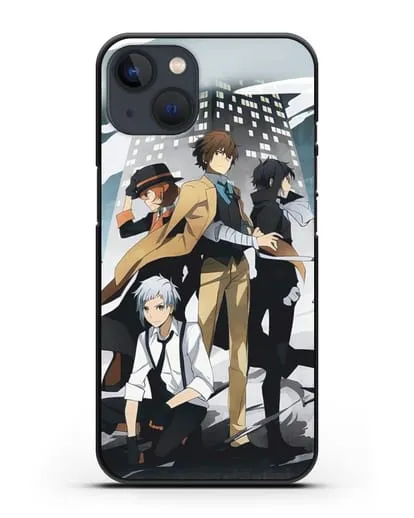Чехол аниме Великий из бродячих псов изображение с персонажами детективного агентства силиконовый для iPhone 13 Mini