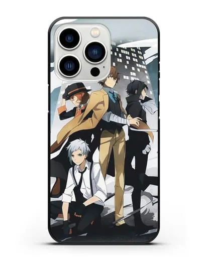 Чехол аниме Великий из бродячих псов изображение с персонажами детективного агентства силиконовый для iPhone 13 Pro