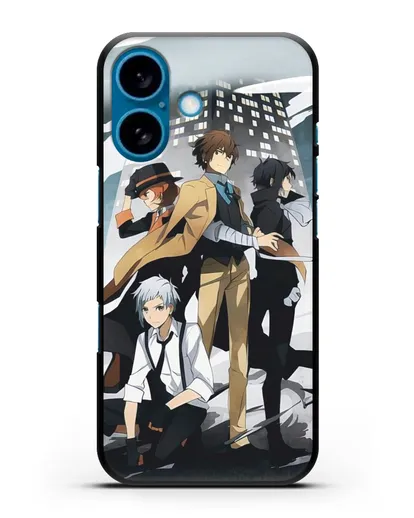 Чехол аниме Великий из бродячих псов изображение с персонажами детективного агентства силиконовый для iPhone 16