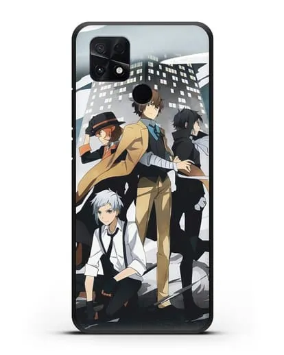 Чехол аниме Великий из бродячих псов изображение с персонажами детективного агентства силиконовый для Xiaomi Poco C40