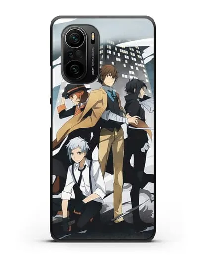 Чехол аниме Великий из бродячих псов изображение с персонажами детективного агентства силиконовый для Xiaomi Poco F3