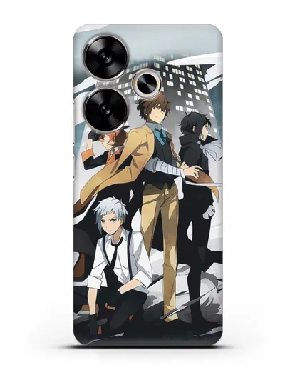 Чехол аниме Великий из бродячих псов изображение с персонажами детективного агентства силиконовый для Xiaomi Poco F6