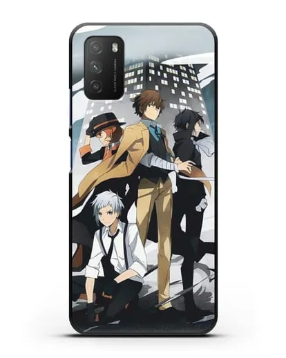 Чехол аниме Великий из бродячих псов изображение с персонажами детективного агентства силиконовый для Xiaomi Poco M3