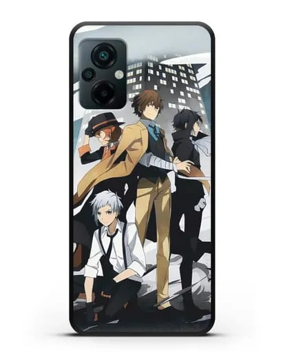 Чехол аниме Великий из бродячих псов изображение с персонажами детективного агентства силиконовый для Xiaomi Poco M5