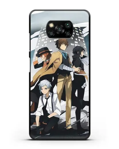 Чехол аниме Великий из бродячих псов изображение с персонажами детективного агентства силиконовый для Xiaomi Poco X3