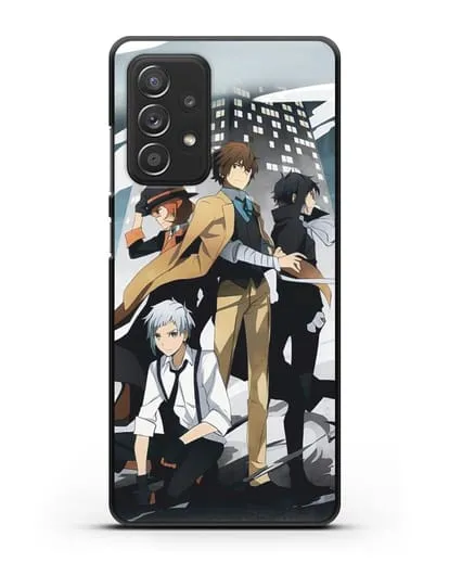 Чехол аниме Великий из бродячих псов изображение с персонажами детективного агентства силиконовый для Samsung Galaxy A53