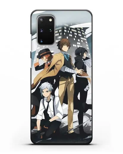 Чехол аниме Великий из бродячих псов изображение с персонажами детективного агентства силиконовый для Samsung Galaxy S20 Plus [SM-G985F]