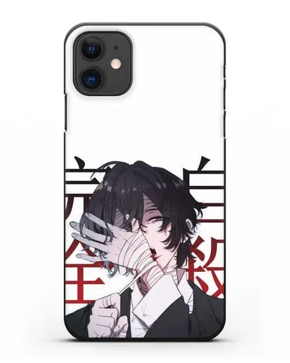 Чехол аниме Великий из бродячих псов Дадзай Осаму депрессия арт силиконовый для iPhone 11