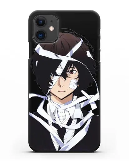 Чехол аниме Великий из бродячих псов Дадзай Осаму арт силиконовый для iPhone 11