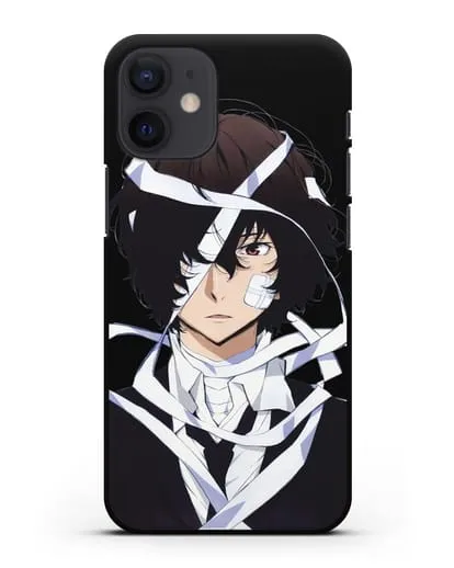 Чехол аниме Великий из бродячих псов Дадзай Осаму арт силиконовый для iPhone 12 mini