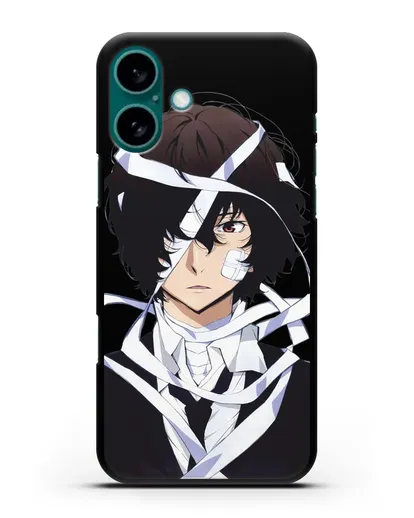 Чехол аниме Великий из бродячих псов Дадзай Осаму арт силиконовый для iPhone 16 Plus