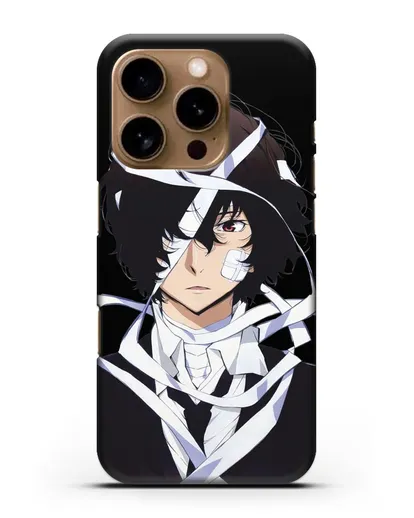 Чехол аниме Великий из бродячих псов Дадзай Осаму арт силиконовый для iPhone 16 Pro