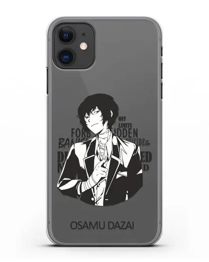 Чехол аниме Великий из бродячих псов Дадзай Бсд силиконовый для iPhone 11