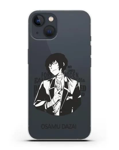 Чехол аниме Великий из бродячих псов Дадзай Бсд силиконовый для iPhone 13