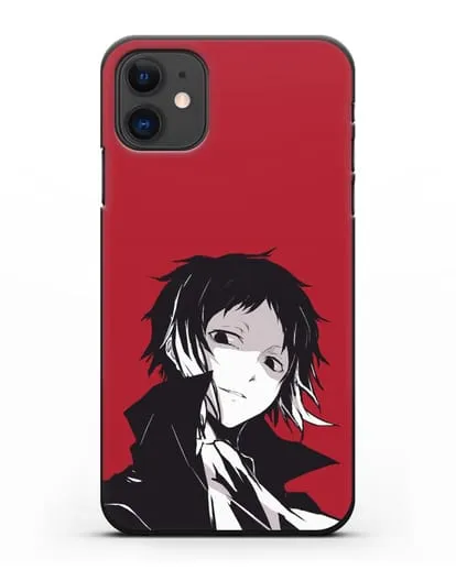 Чехол аниме Великий из бродячих псов Акутагава Рюноскэ силиконовый для iPhone 11