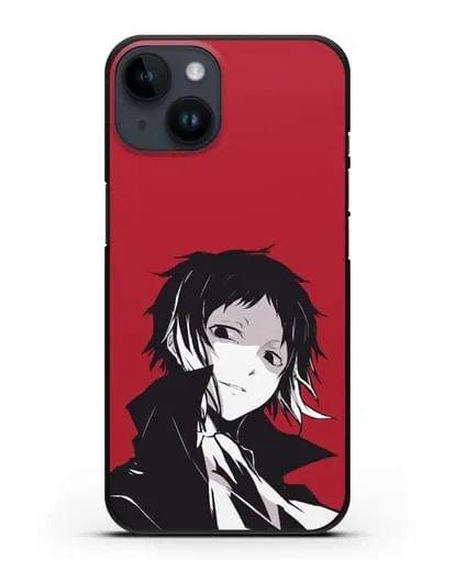 Чехол аниме Великий из бродячих псов Акутагава Рюноскэ силиконовый для iPhone 14