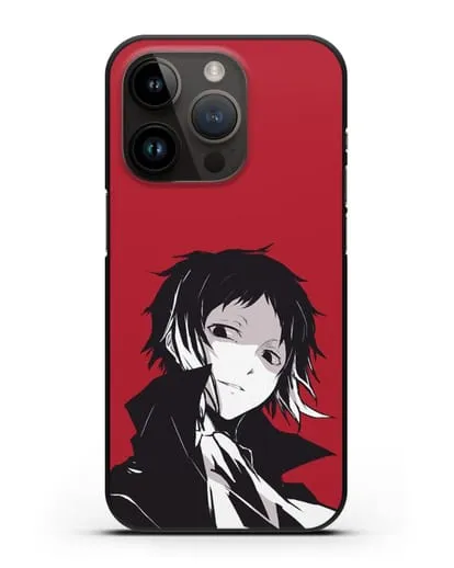Чехол аниме Великий из бродячих псов Акутагава Рюноскэ силиконовый для iPhone 14 Pro