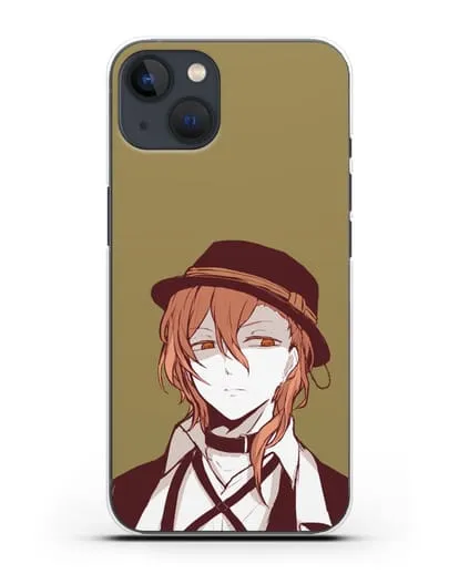 Чехол аниме Великий из бродячих псов Чуя Накахара силиконовый для iPhone 13