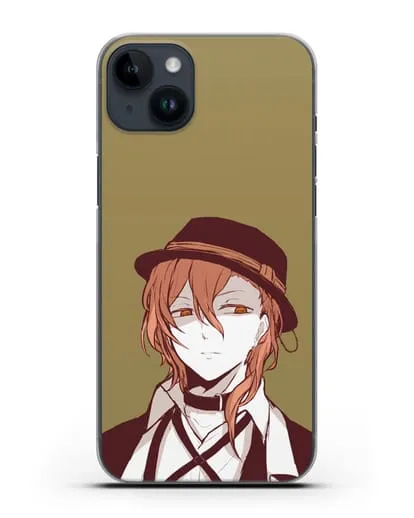 Чехол аниме Великий из бродячих псов Чуя Накахара силиконовый для iPhone 14 Plus