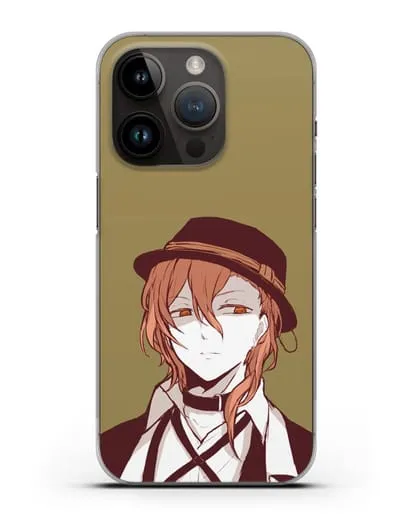 Чехол аниме Великий из бродячих псов Чуя Накахара силиконовый для iPhone 14 Pro