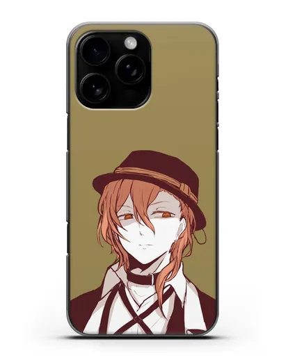 Чехол аниме Великий из бродячих псов Чуя Накахара силиконовый для iPhone 16 Pro Max