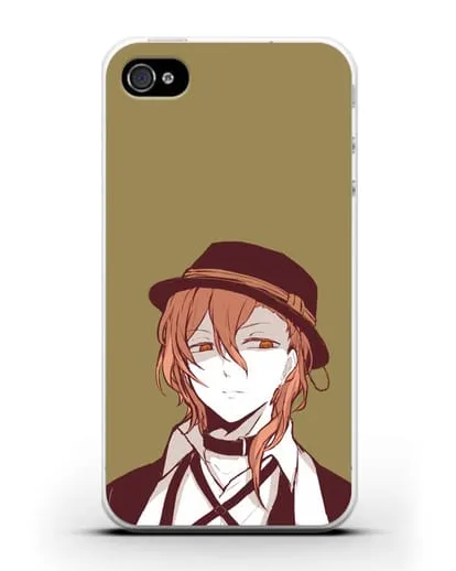 Чехол аниме Великий из бродячих псов Чуя Накахара силиконовый для iPhone 4/4s