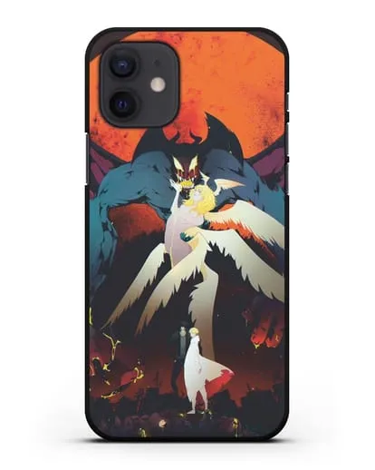 Чехол аниме Человек-дьявол плакса (Devilman crybaby) Акира и Рё арт силиконовый для iPhone 12