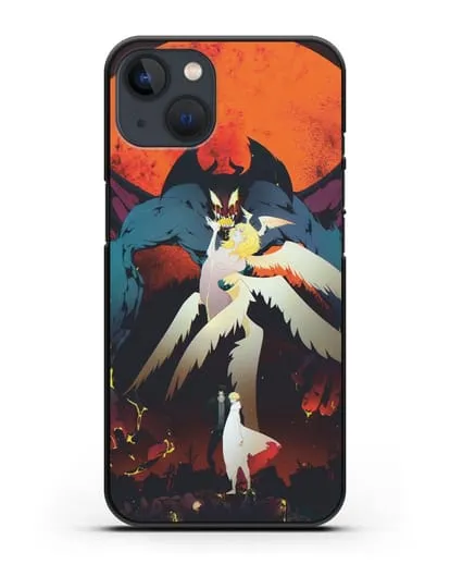 Чехол аниме Человек-дьявол плакса (Devilman crybaby) Акира и Рё арт силиконовый для iPhone 13 Mini