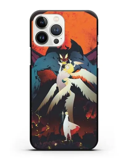 Чехол аниме Человек-дьявол плакса (Devilman crybaby) Акира и Рё арт силиконовый для iPhone 13 Pro Max