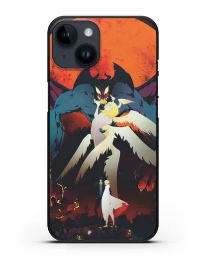 Чехол аниме Человек-дьявол плакса (Devilman crybaby) Акира и Рё арт силиконовый для iPhone 14