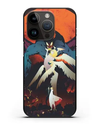 Чехол аниме Человек-дьявол плакса (Devilman crybaby) Акира и Рё арт силиконовый для iPhone 14 Pro