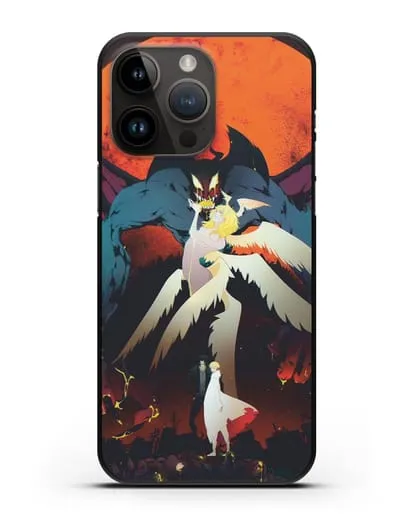 Чехол аниме Человек-дьявол плакса (Devilman crybaby) Акира и Рё арт силиконовый для iPhone 14 Pro Max